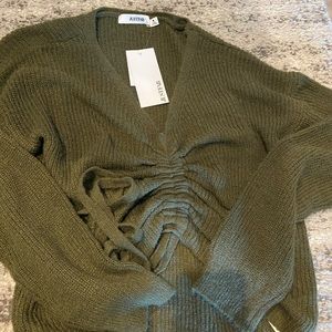 Just fab green sweater with tags